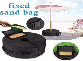 Foto van Meubels outdoor garden umbrella base patio beach parasol waterproof heavy duty weight sand bags stan