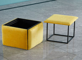 Foto van Meubels rubik cube sofa stool dining living room changing shoes ottoman 5 piece folding set 45x45x46