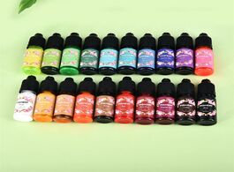 Foto van Sieraden 20 bottles pack oily liquid pigment colorant for diy crystal glue uv resin coloring epoxy j