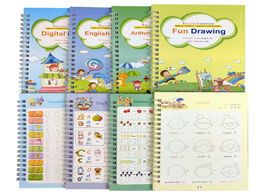 Foto van Kantoor school benodigdheden 4 books learning english painting practice book reusable baby copybook 
