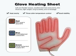 Foto van Auto motor accessoires five finger glove heating sheet composite fiber ptc 3 adjustable levels elect