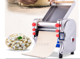 Foto van Huishoudelijke apparaten 220v new electric dough roller stainless steel sheeter noodle pasta dumplin