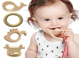 Foto van Baby peuter benodigdheden eco friendly teething toy accessory gifts teeth development cartoon wooden