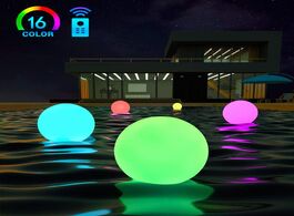 Foto van Lampen verlichting led dimmable large floating pool lights ball night light with remote rechargeable