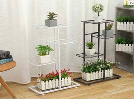 Foto van Meubels 4 tiers iron flower stand plant shelves bonsai pots display shelf rack yard garden patio bal