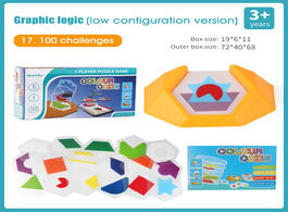 Foto van Speelgoed preschool color code games logic jigsaws for kids figure cognition spatial thinking educat