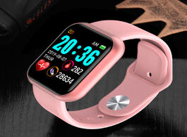 Foto van Horloge fashion d20 smart watch men women sports y68 watches waterproof bluetooth wristband blood pr