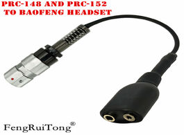 Foto van Telefoon accessoires prc 148 152 6 pin to k type headset baofeng 2pin tactical adapter walkie talkie