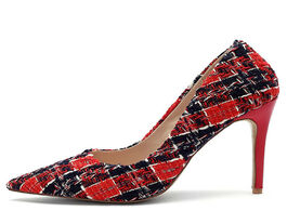 Foto van Schoenen yechne sexy woman high heels shoes heel women s black white red plus size pointed toe pumps