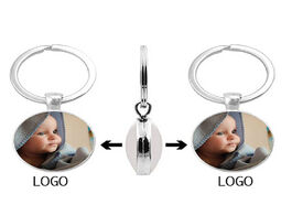Foto van Sieraden double sided personalized pendant baby s custom keychain photo mom dad grandparents parents