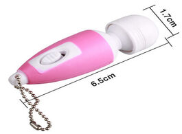 Foto van Schoonheid gezondheid portable mini massage stick tiny stress relief electronic key chain ring full 