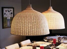 Foto van Lampen verlichting rattan handmade bamboo pendant lights japanese shop decor hanglamp home dining ro