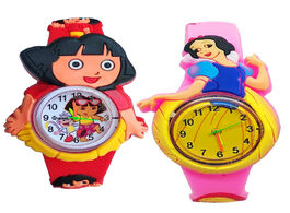 Foto van Horloge cartoon silicone soft strap dora princess child girl quartz watch children birthday gift clo