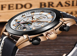 Foto van Horloge new lige fashion watch men top brand luxury automatic mechanical casual sport waterproof wat