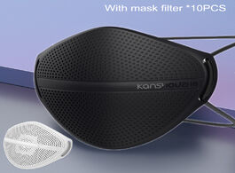 Foto van Beveiliging en bescherming kanshouzhe reusable face masks protective mask with 10 filters pm2.5 safe