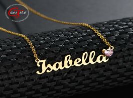 Foto van Sieraden goxijite custom name necklace for women personalized birthday heart stone statement choker 