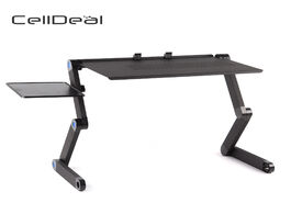 Foto van Meubels adjustable portable folding laptop desk computer table stand tray for bed useful side tables