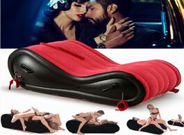 Foto van Meubels modern inflatable air sofa for adult couple love game chair with 4 handcuffs beach garden ou