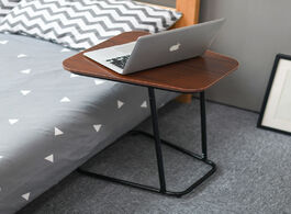 Foto van Meubels square laptop desk coffee tea table for living room storage rack movable bed side tables woo
