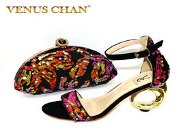 Foto van Schoenen italian ladies shoes and bag to match set orange color african shoe sets designer luxury wo
