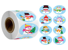 Foto van Kantoor school benodigdheden 50 500pcs 2.5cm christmas cartoon sticker kids new year gift packing se