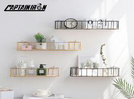 Foto van Huis inrichting captainiron wall decoratioin iron shelves scandinavian style home decor metal shelf 