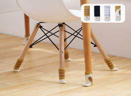 Foto van Meubels 4pcs cat paw chair socks leg caps covers floor protectors anti slip knitting for furniture s