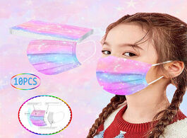Foto van Baby peuter benodigdheden headband masques mascarar 10pcs children tie dye gradient printed three la