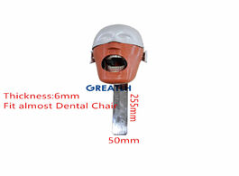 Foto van Schoonheid gezondheid dental phantom head simulation training teeth model install to chiar dentist p