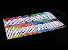 Foto van Huis inrichting 80 color markers textile acrylic pens marker felt drawing painting for card making d