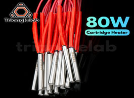 Foto van Computer trianglelab 3d printer 6 47.5mm 80w heater cartridge with 100cm cable for super volcano hea