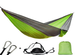 Foto van Meubels nylon double person hammock adult camping outdoor backpacking travel survival garden swing h