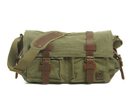 Foto van Tassen men s messenger bag casual canvas handbag original locomotive side shoulder backpack retro