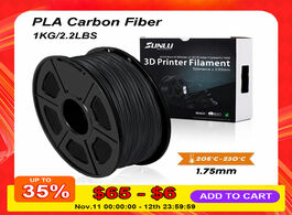 Foto van Computer sunlu pla carbon fiber premium 3d printer filament extremely rigid 1.75mm 0.02mm 1 kg 2.2 l