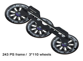 Foto van Sport en spel powerslide speed inline skates base 243mm frame 3 110mm wheels roller skating basin il
