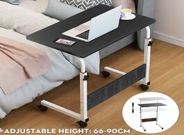 Foto van Meubels laptop desk 60x40cm computer table adjustable portable rotate bed can be lifted removable st