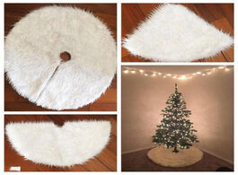 Foto van Baby peuter benodigdheden christmas decoration plush tree skirt pure white long hair fake snow blank