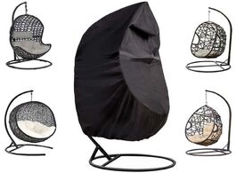 Foto van Meubels swing hanging chair eggshell dust cover waterproof uv resistant durable windproof outdoor ga