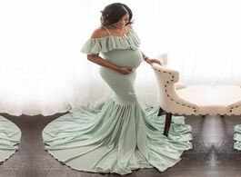 Foto van Baby peuter benodigdheden mermaid maternity dresses for photo shoot pregnant women ruffles pregnancy