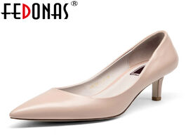 Foto van Schoenen fedonas women pumps fashion pointed toe genuine leather stiletto high heels shoes spring su