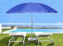 Foto van Meubels 1.8m outdoor beach umbrella adjustable steel poles garden patio sunshade parasol round shade