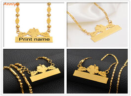 Foto van Sieraden anniyo customize name letters necklaces hawaii personalized print date of birth your idea g