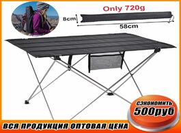Foto van Meubels folding camping table outdoor furniture portable hiking foldable picnic tables aluminium all