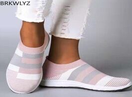 Foto van Schoenen fashion women flats sneakers air mesh socks shoes white sapato feminino casual woman traine