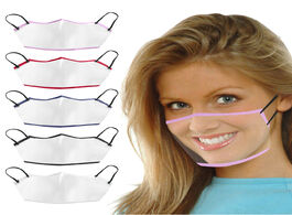 Foto van Beveiliging en bescherming adult unisex mini shield washable reusable comfortable mask transparent v