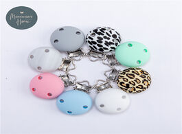 Foto van Baby peuter benodigdheden 5pc macaron silicone beads pacifier clip leopard making teething necklace 