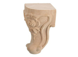 Foto van Meubels 4pcs 15 6cm european solid wood rose carved furniture legs suitable for tv cabinet sofa coff