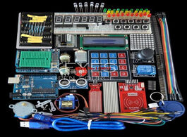 Foto van Elektronica componenten starter kit for arduino uno r3 breadboard and holder step motor servo 1602 l