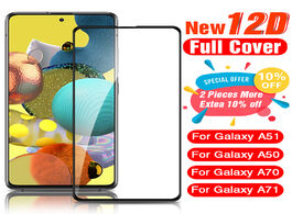 Foto van: Telefoon accessoires 12d full cover tempered glass for samsung galaxy a51 a50 a70 a71 a80 a90 screen