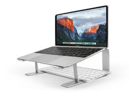 Foto van Computer seenda aluminum laptop stand ergonomic metal cooling notebook holder for mac book air pro b
